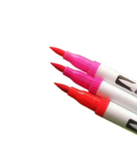 Keep Smiling Dual Tip Brush Pen Art Marker Set | Premium Quality 12 Vibrant Colors for Drawing Lettering and Crafting