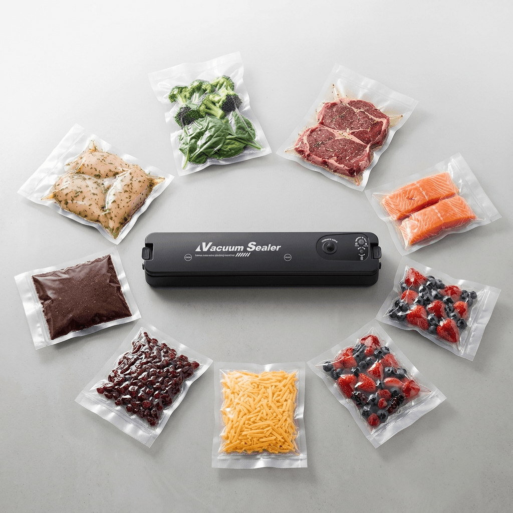 Vacuum Sealer Machine – Automatic Food Packing & Sealing with LED Indicator