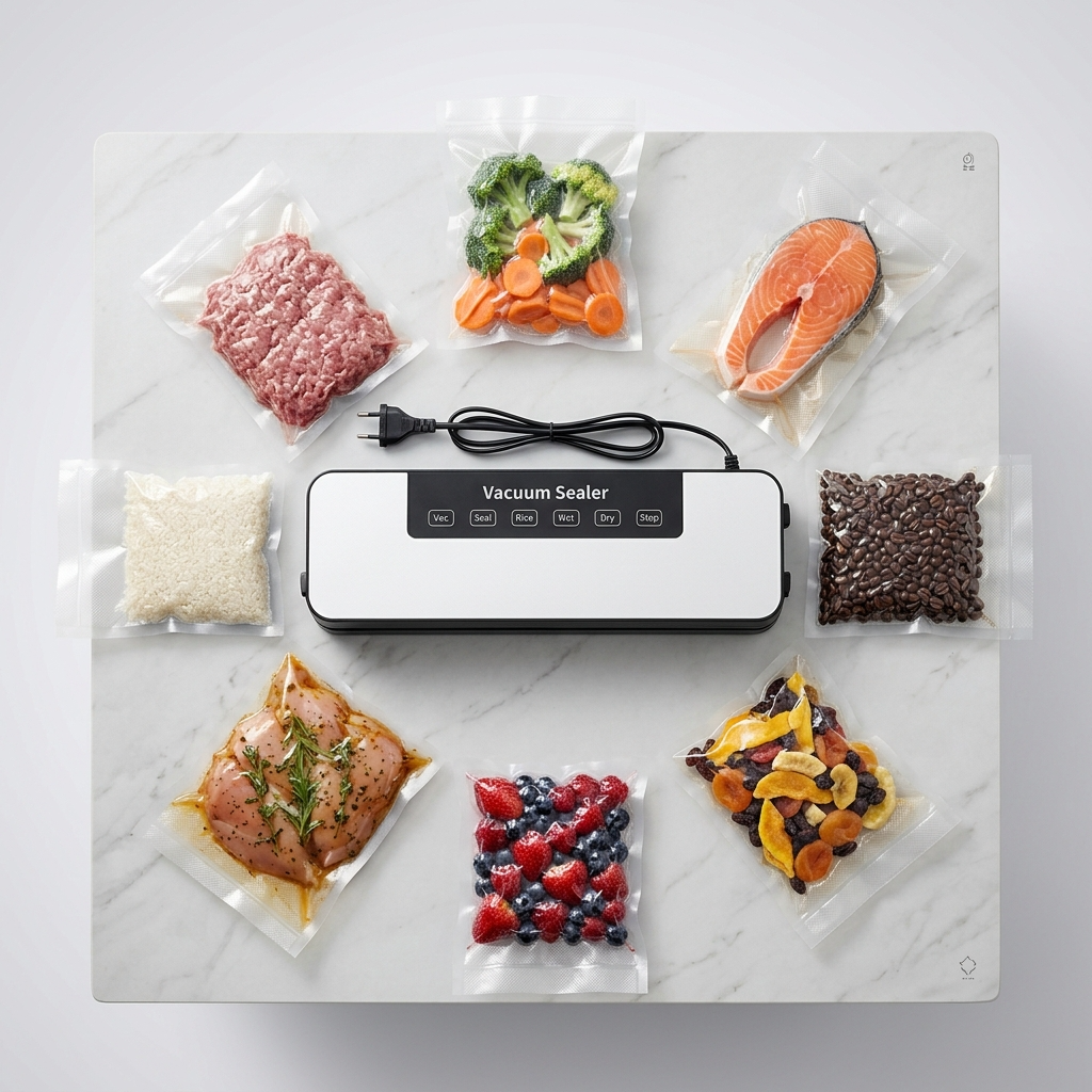 OZNALA Vacuum Sealer Machine – 5-Mode Automatic Food Saver