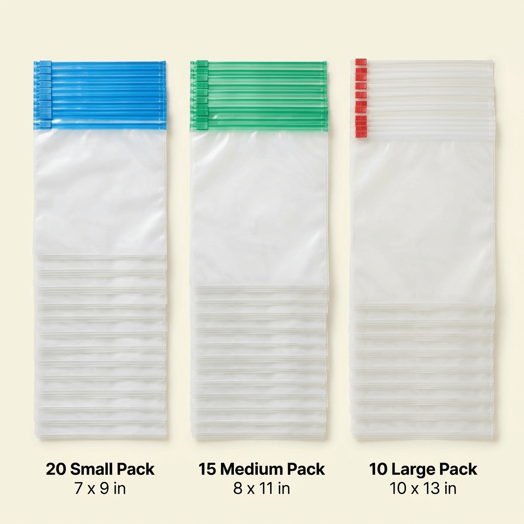 Slider Zipper Bag — Reusable Freezer & Multi-Purpose Bags