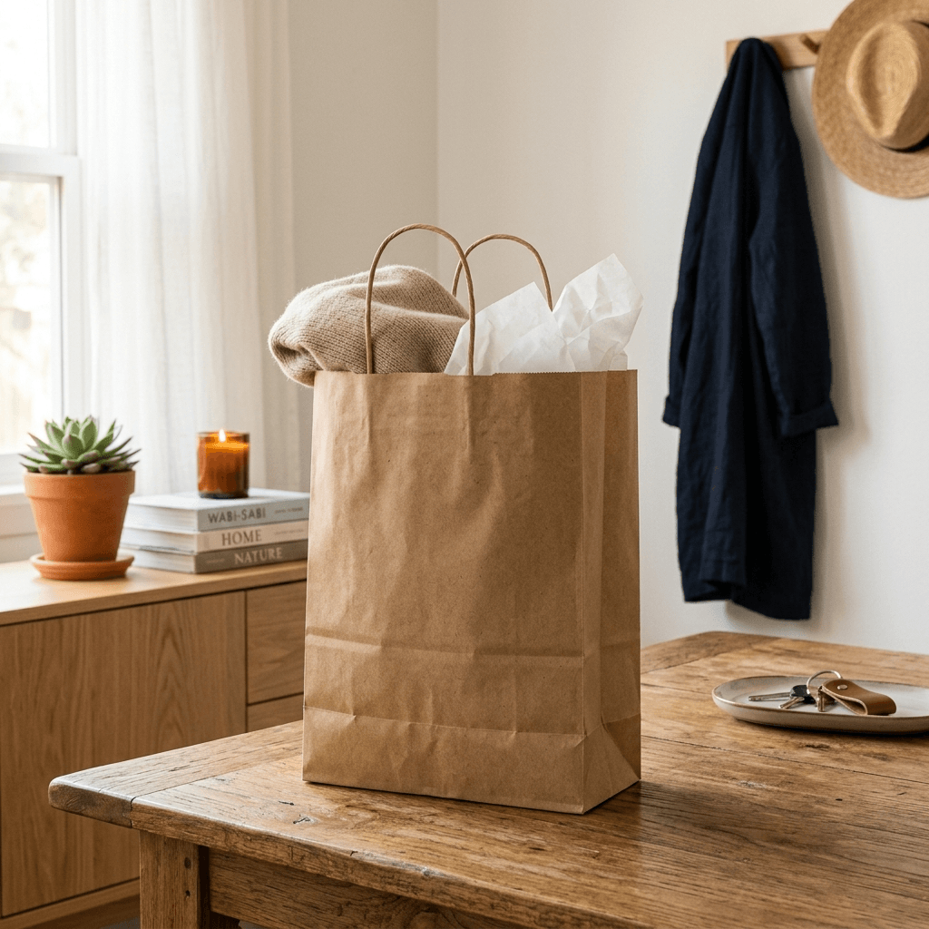 Kraft Wardrobe Bag – Medium 14 × 18 × 4 in