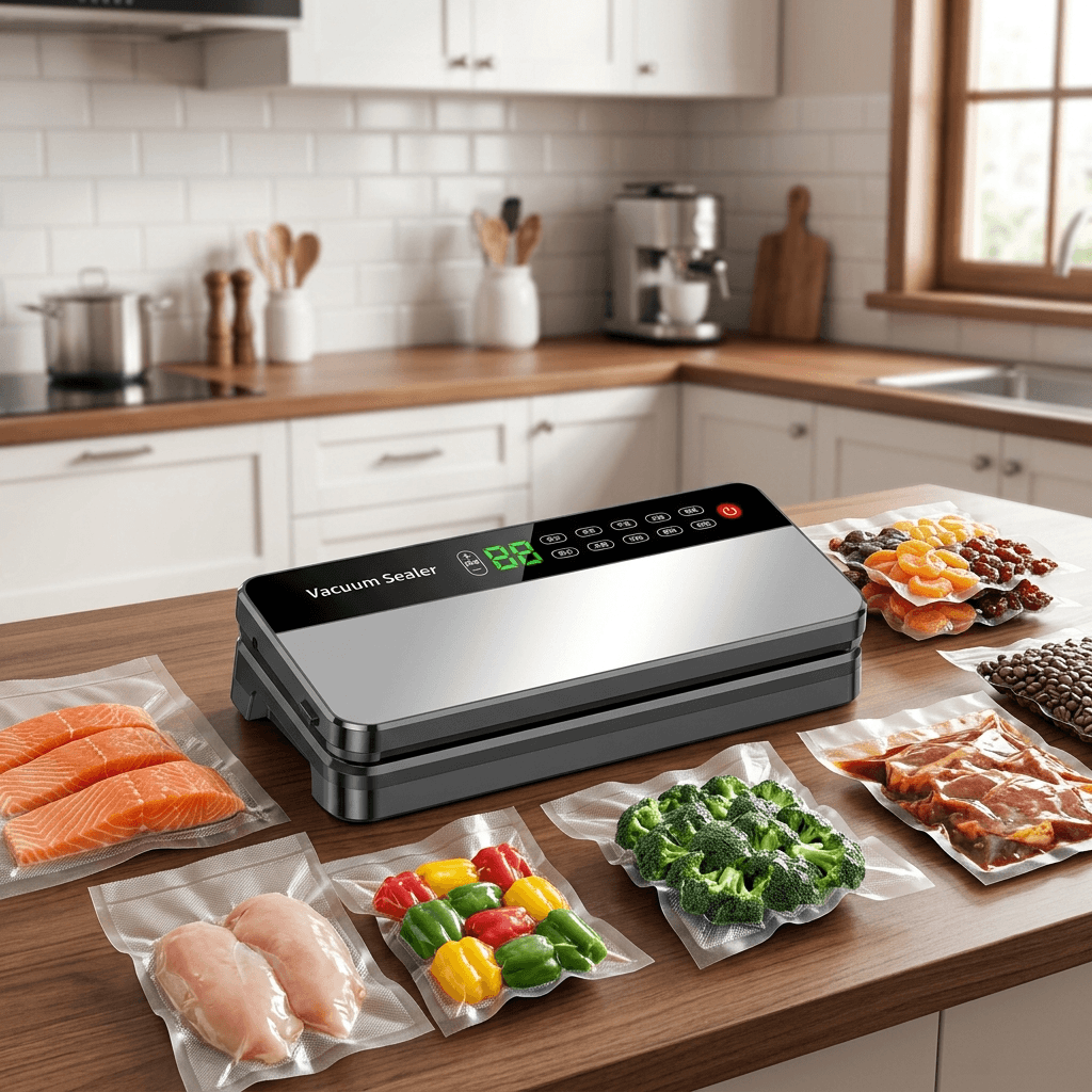 Vacuum Sealer Machine - Automatic Food Saver with LED Touch Display