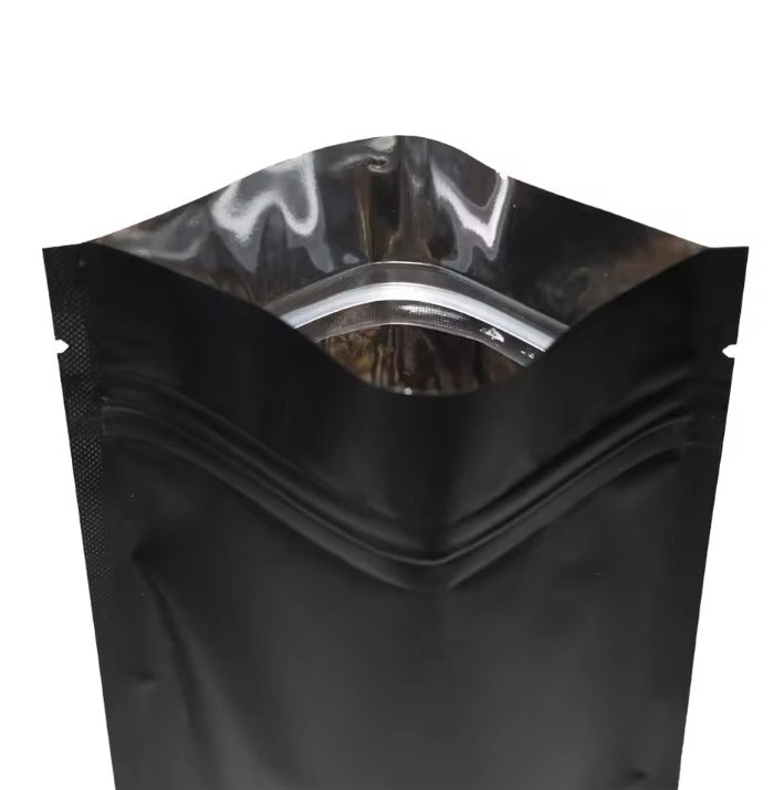 Black Standup Pouch With Zipper and No Window