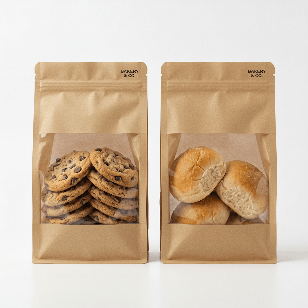 Brown Kraft Toast Bag with Tie Tab