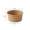 Kraft Paper Bowl with Lid – 250ml