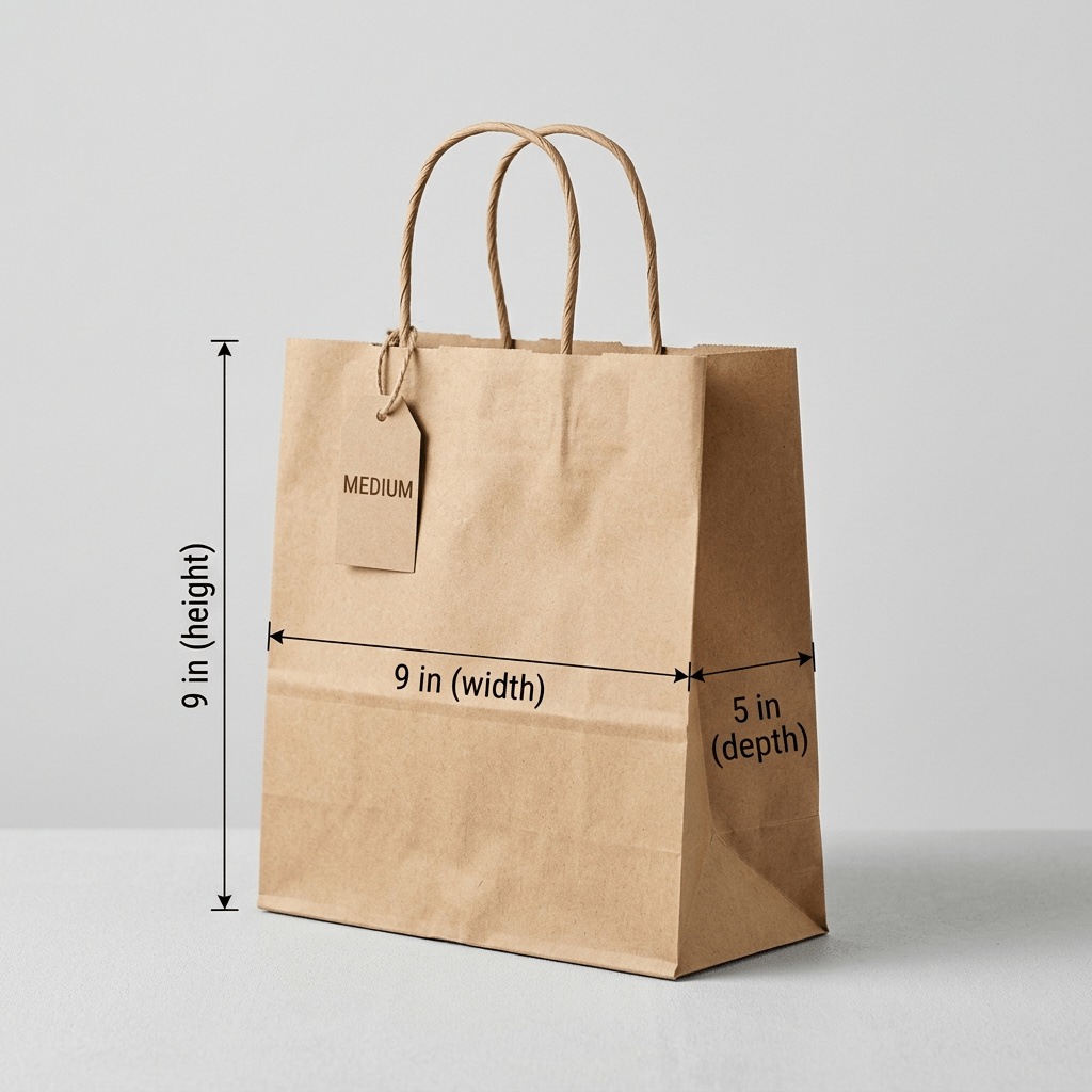 Twisted Bag Kraft Medium (9x9x5)