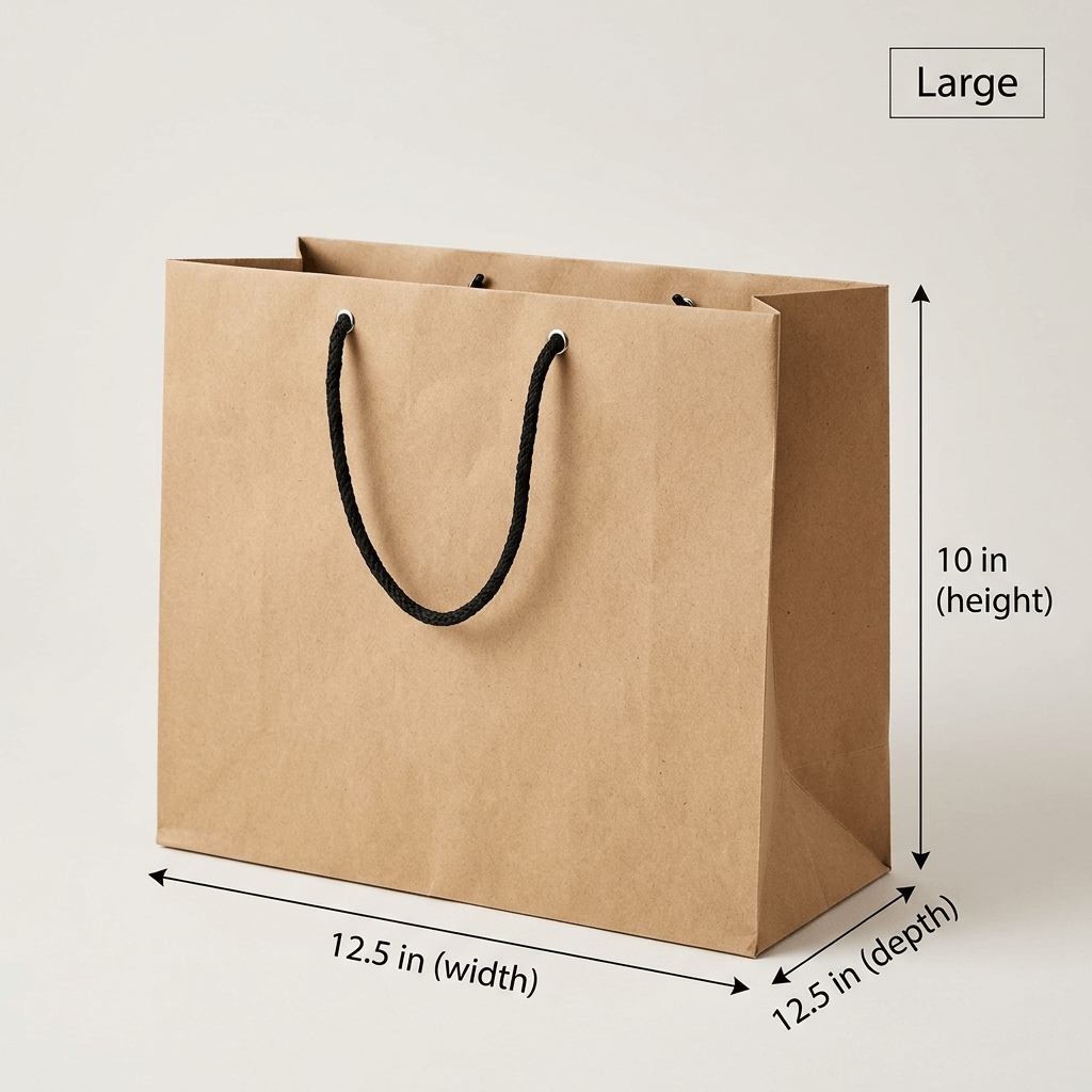 Kraft Cake Bag – 12.5 × 12.5 × 10 in