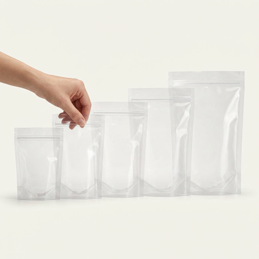 Transparent Stand Up Pouch with Zipper