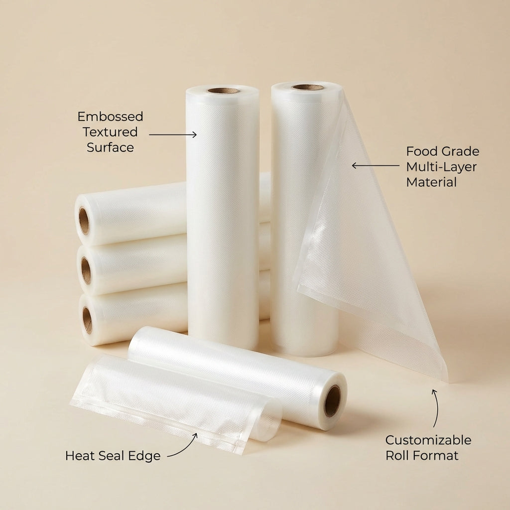 Food Grade Vacuum Sealer Packaging Bag Rolls