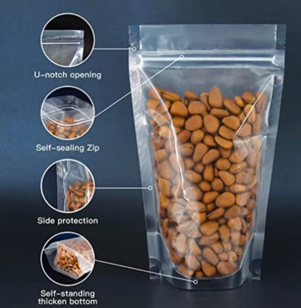 Transparent Standup Pouch With Zipper