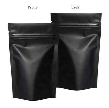 Black Standup Pouch With Zipper and No Window
