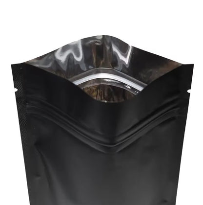 Black Standup Pouch With Zipper and No Window