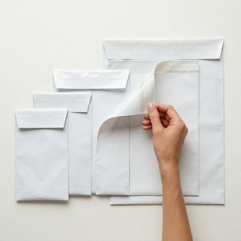 Courier Mailing Flyers with Pocket (White)