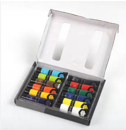 Keep Smiling ACRYLIC PAINT Set |  Rich & Vibrant Colors  12 x30ML Tubes For Endless Creativity & Artistic Masterpieces